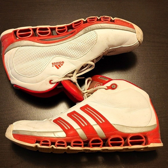 ADIDAS Superstar Basketball SHOES MENS Size 9.5 Art 534873 3 STRIPE 2005 Red - Picture 1 of 6